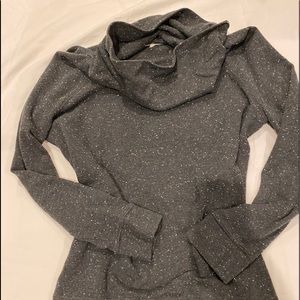 Cowl Neck gray sweatshirt from Lou & Gray Loft